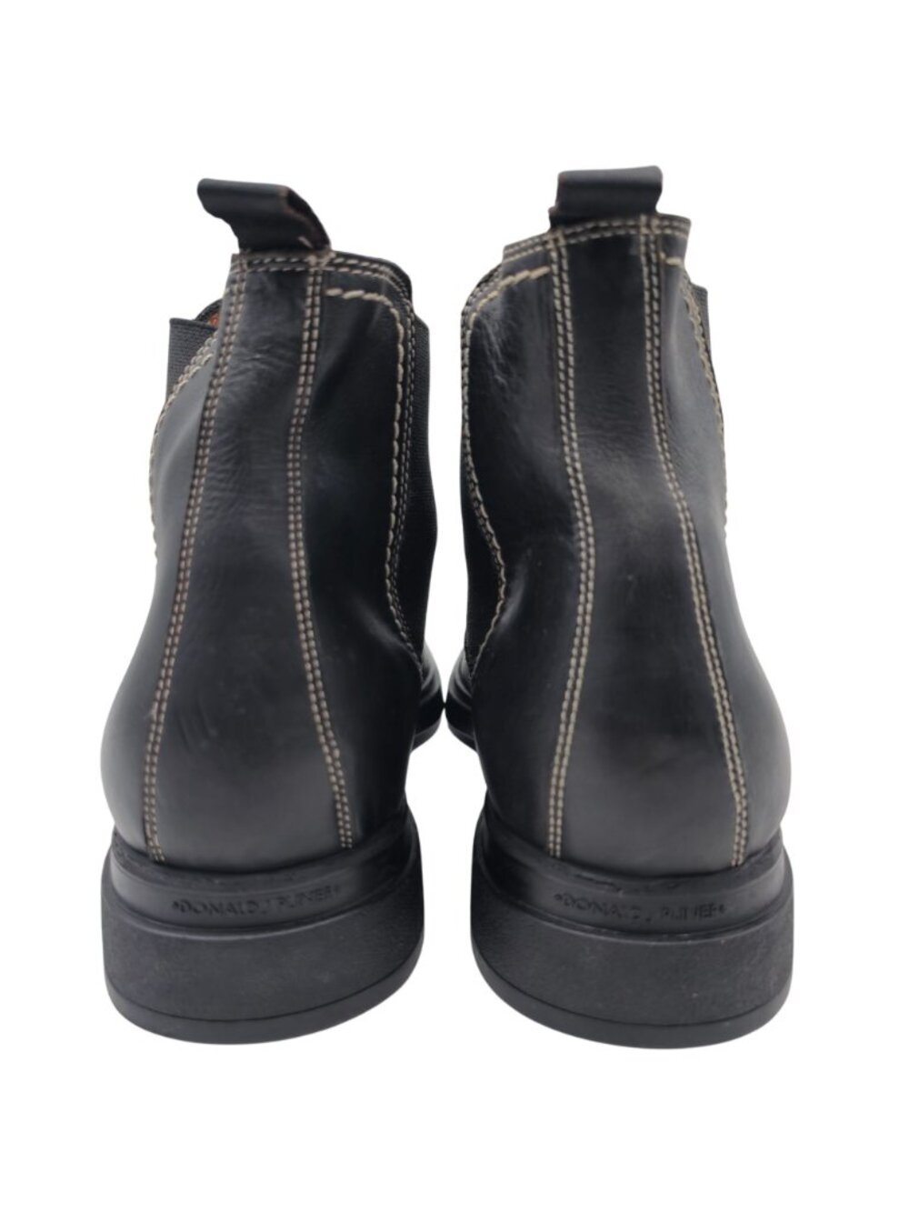 Donald J Pliner Mens 12M Black Leather Stylish Ankle Dress Shoes Boots - Picture 3 of 13